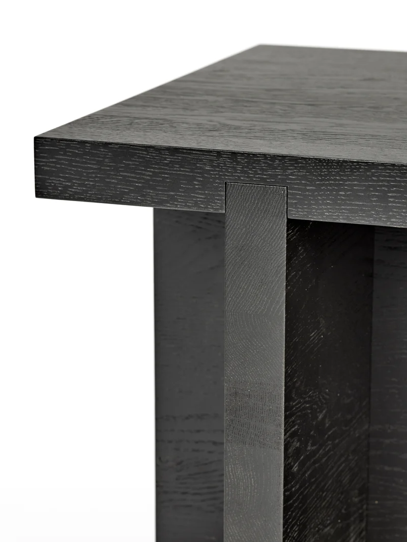 Table d'appoint carrée Rudolph noir