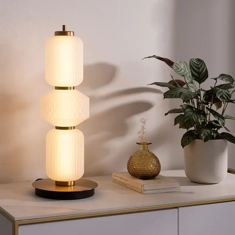 Lampe à poser Bohème laiton
