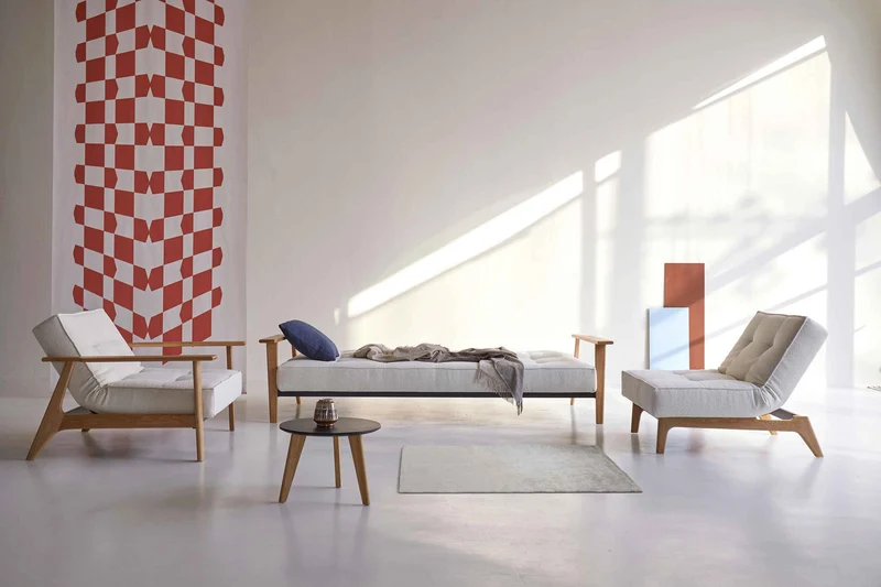 Canapé-lit Innovation Living - Splitback Frej Oak w Armrest