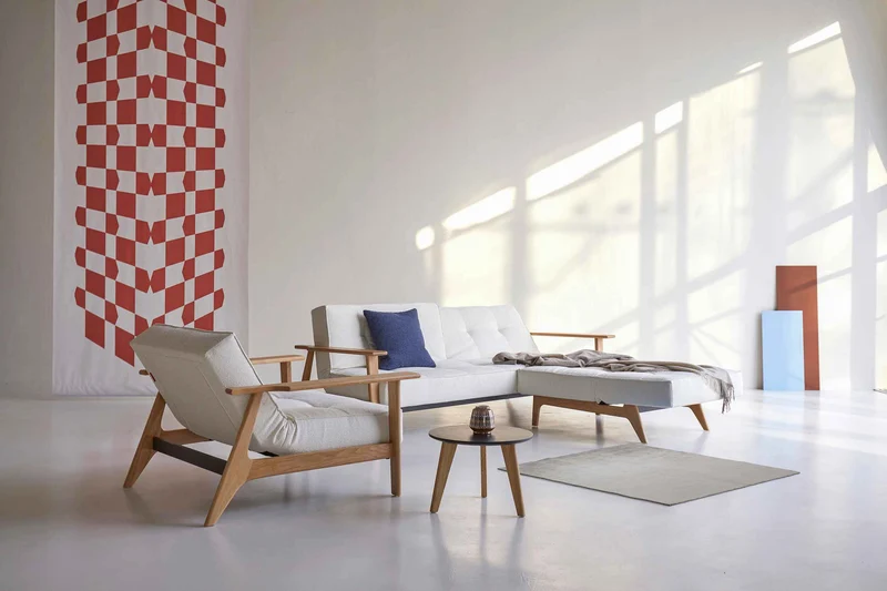 Canapé-lit Innovation Living - Splitback Frej Oak w Armrest