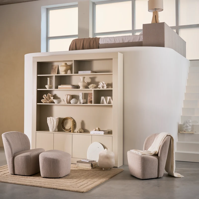 Wallcover wandkast 210 cm grenen dust