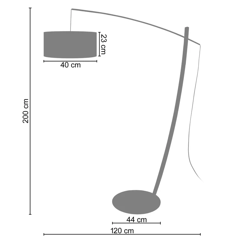 Lampadaire arc Cavalaire