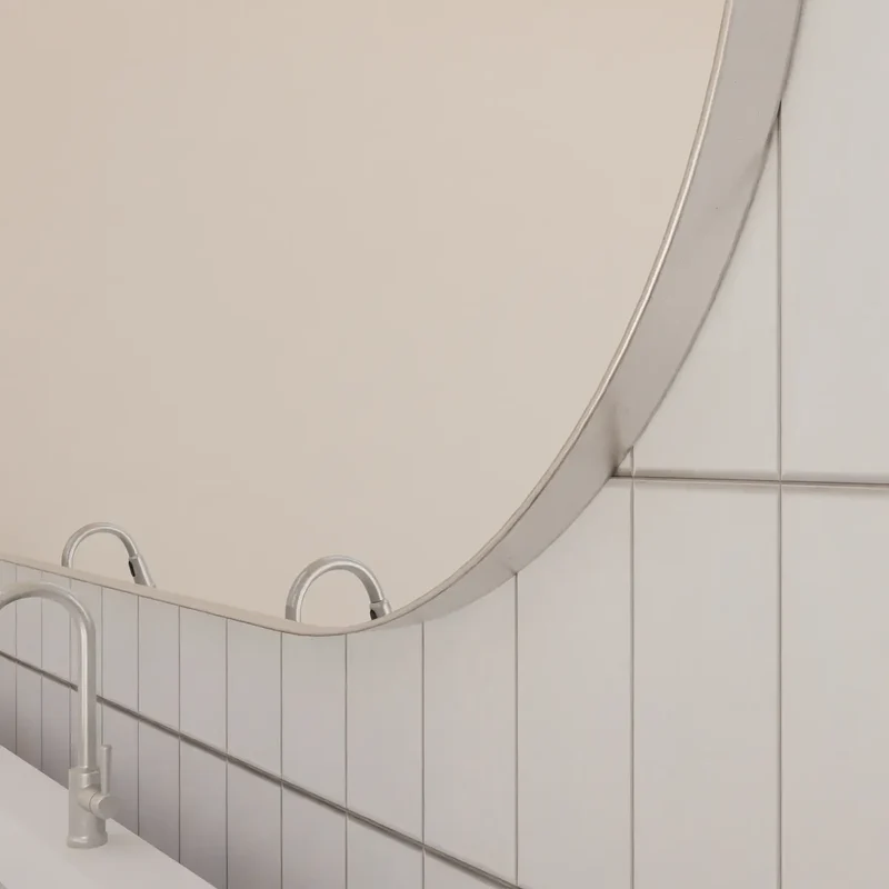 Miroir Ovalo argent