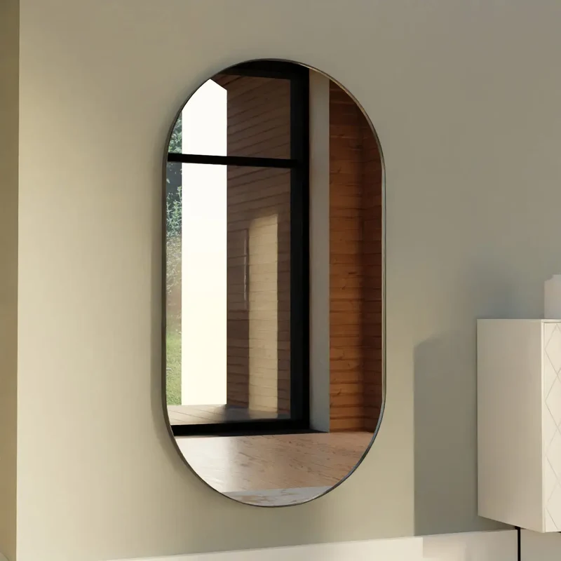 Miroir Ovalo noir