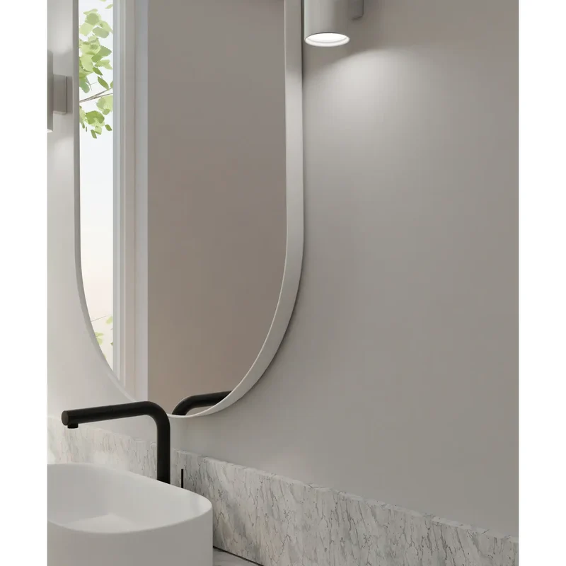 Miroir Ovalo blanc