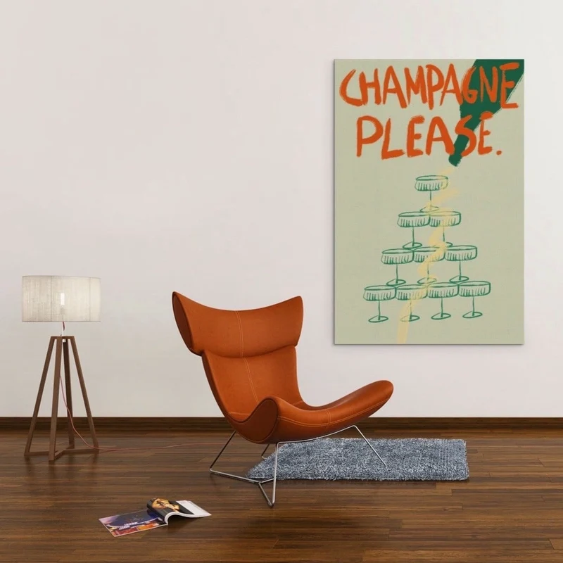 Affiche Champagne Please