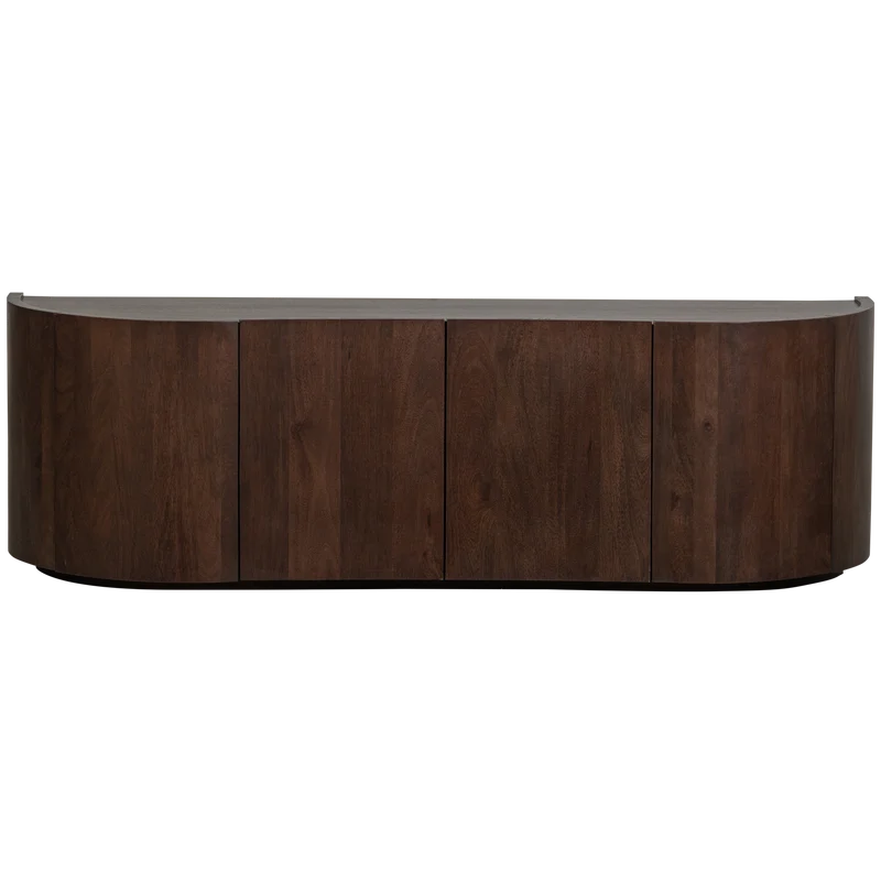 Sense dressoir 4-deurs mango hout walnoot