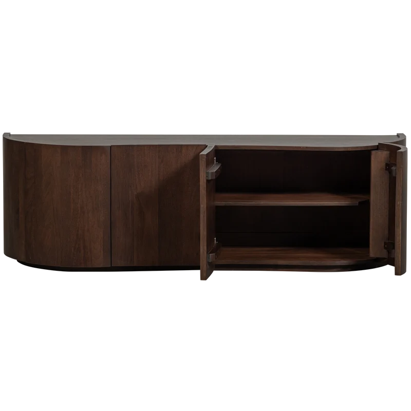 Sense dressoir 4-deurs mango hout walnoot