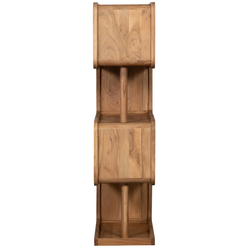Rattle open kast hout naturel