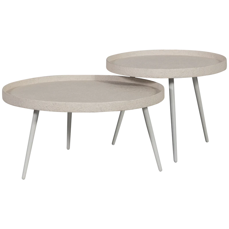 Bounds bijzettafel L hout/metaal naturel 44xø58 cm