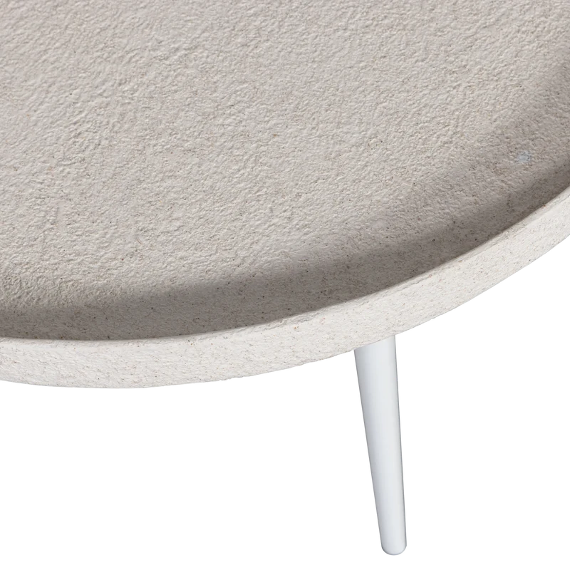 Bounds bijzettafel L hout/metaal naturel 44xø58 cm