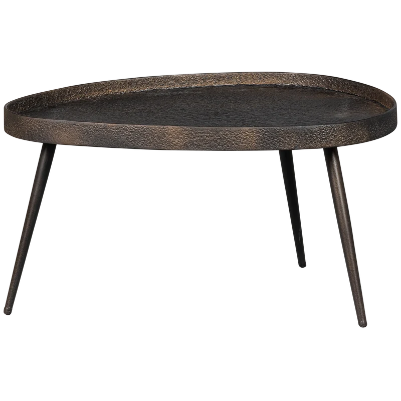 Set v 2 - Crude bijzettafels antique brons