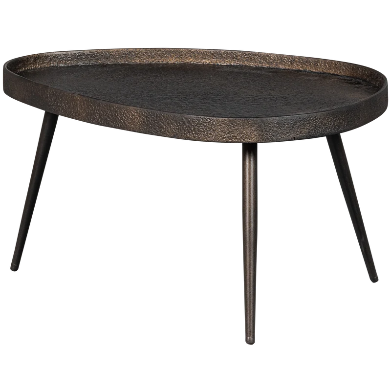 Set v 2 - Crude bijzettafels antique brons