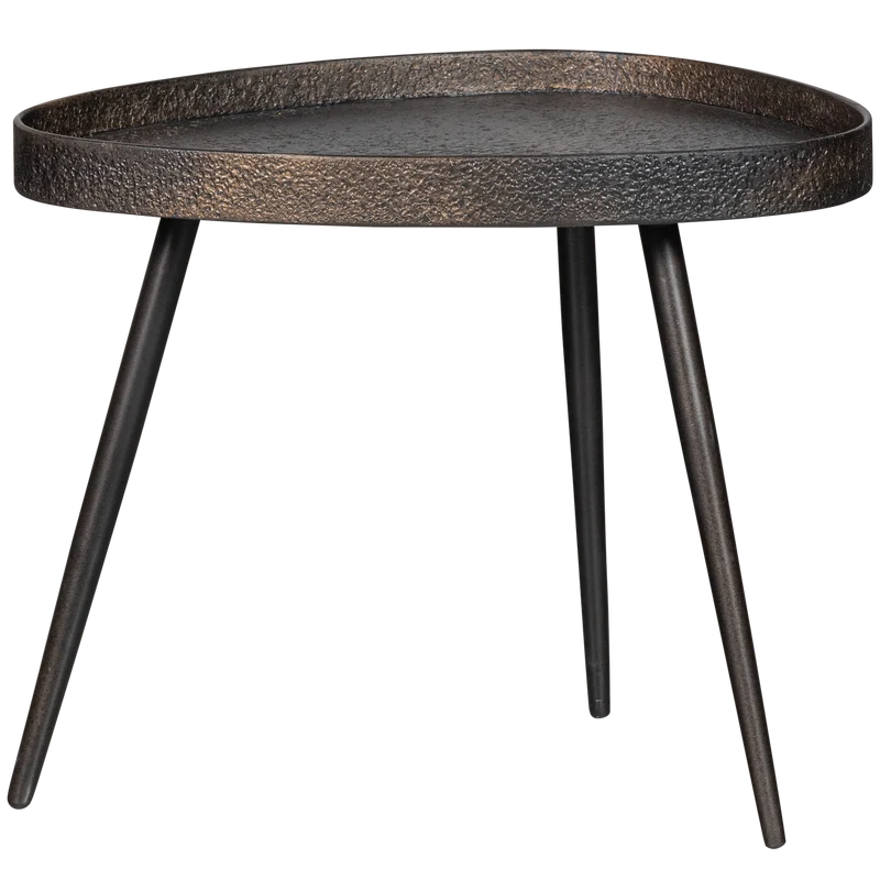 Set v 2 - Crude bijzettafels antique brons