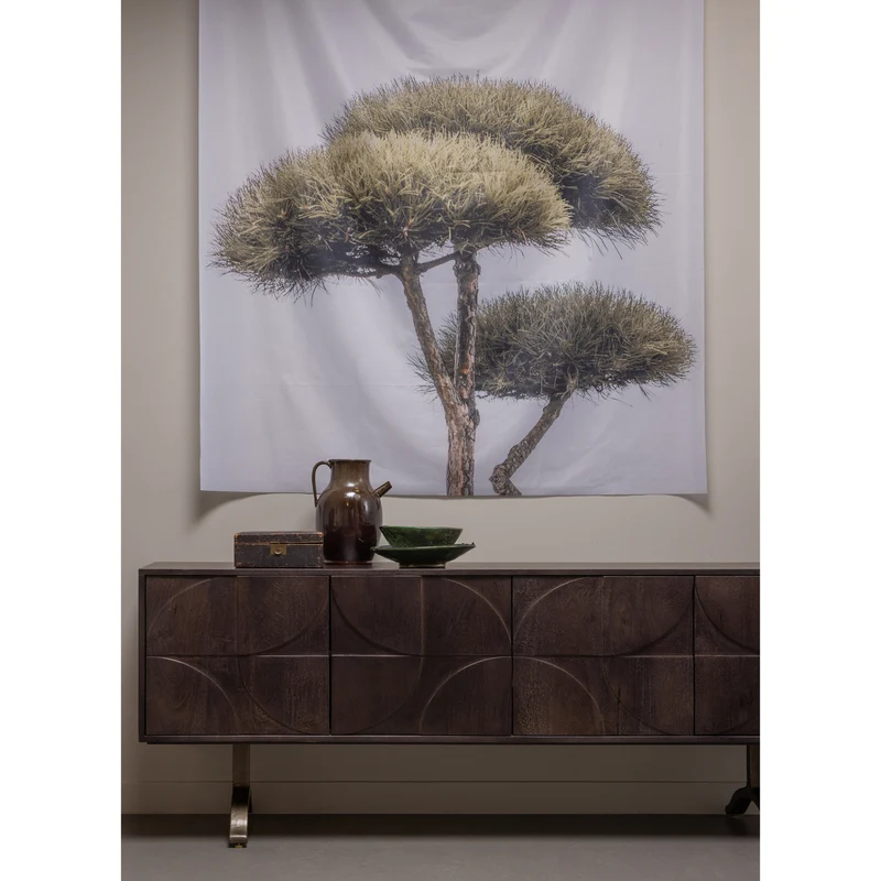 Draw dressoir mango hout walnoot