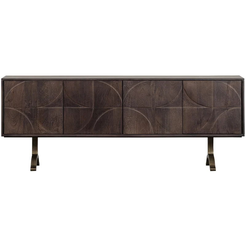 Draw dressoir mango hout walnoot