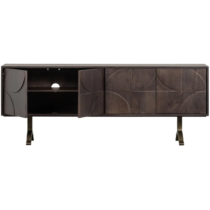 Draw dressoir mango hout walnoot