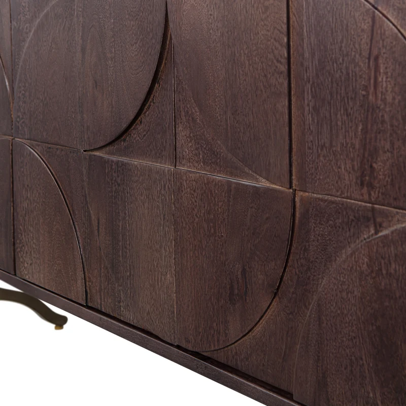 Draw dressoir mango hout walnoot