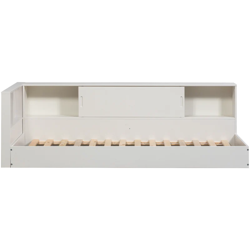 Carter hoekbed links/rechts grenen wit