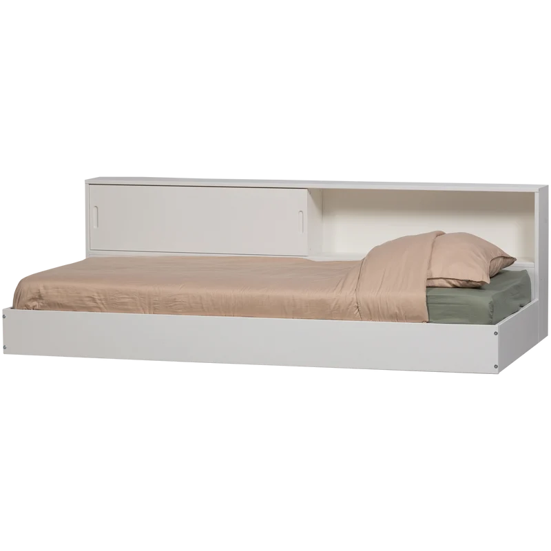 Carter bed grenen wit 90x200 cm