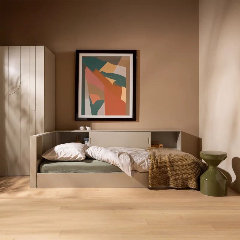 Carter bed grenen wit 90x200 cm