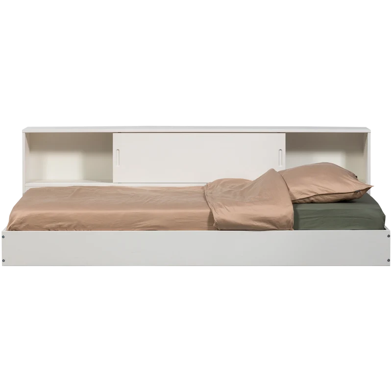 Carter bed grenen wit 90x200 cm