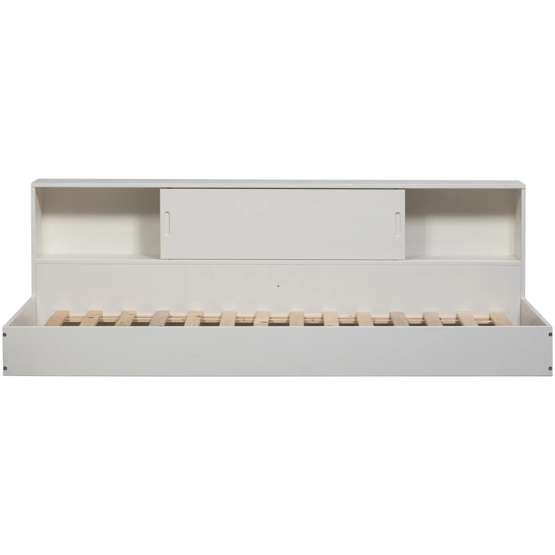 Carter bed grenen wit 90x200 cm