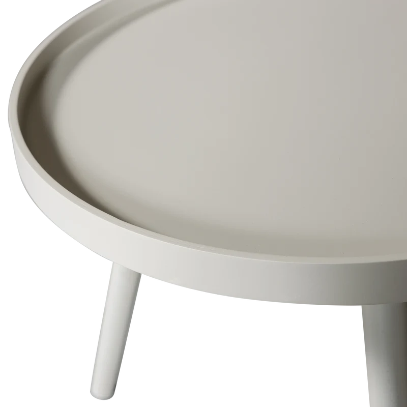 Mesa bijzettafel M hout zand 45xø45