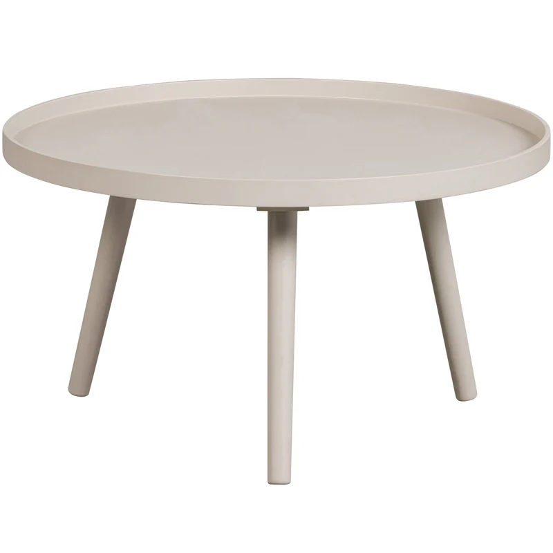 Mesa bijzettafel L hout zand 34 x ø60