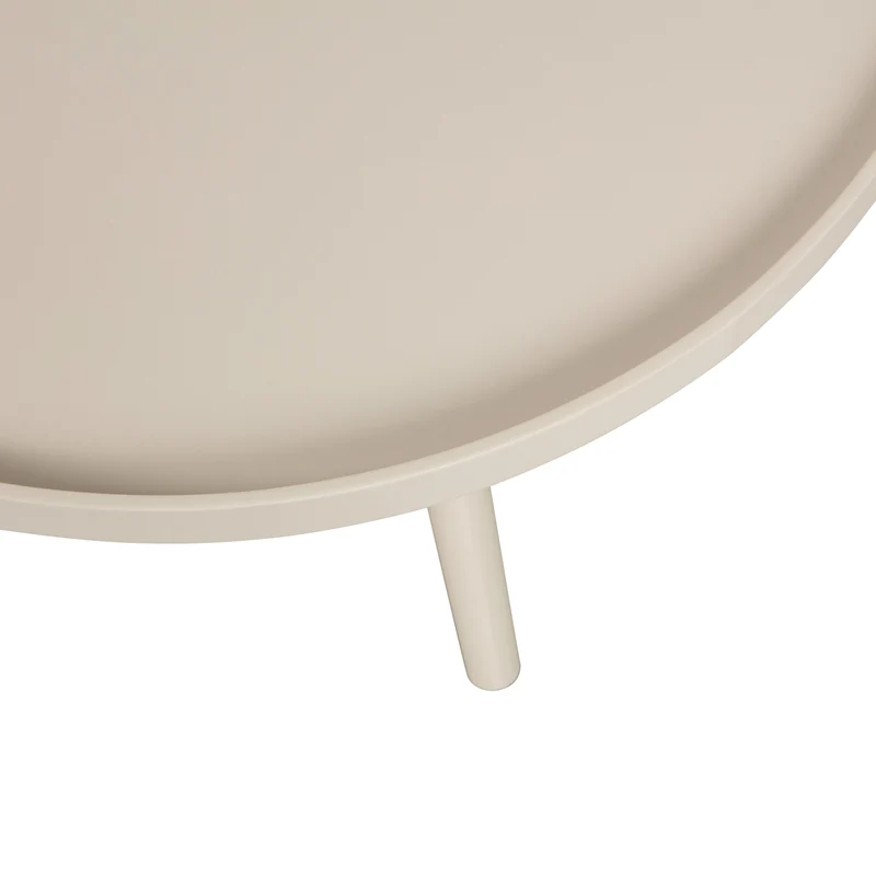 Mesa bijzettafel L hout zand 34 x ø60