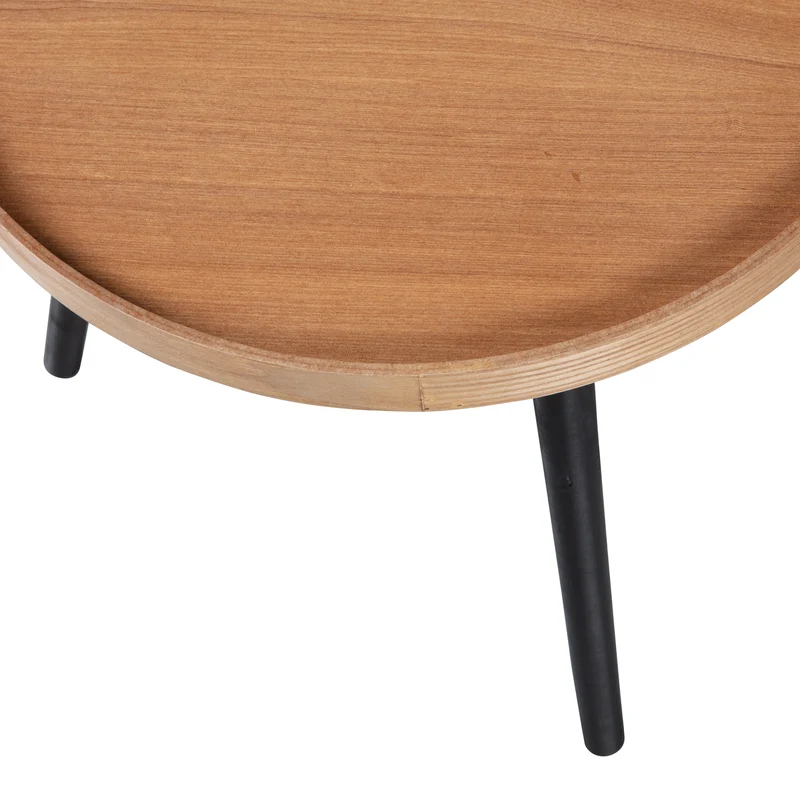 Mesa bijzettafel M hout naturel 45xø45