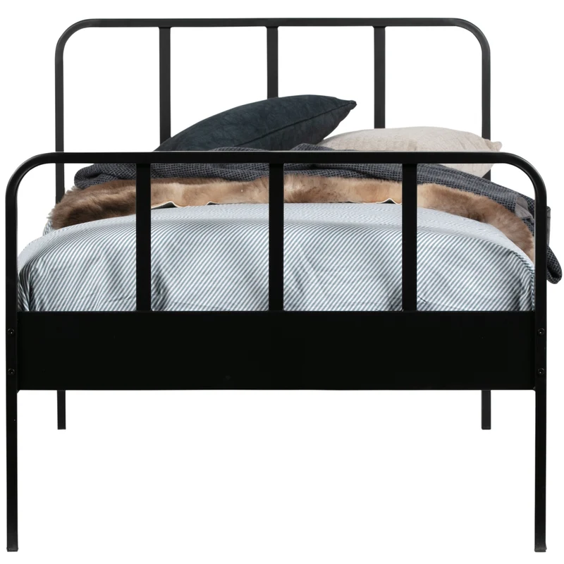 Mees bed metaal zwart 90x200 cm