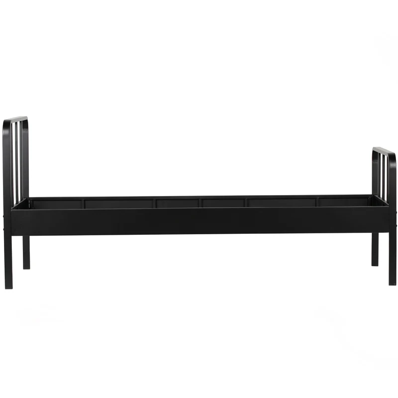Mees bed metaal zwart 90x200 cm