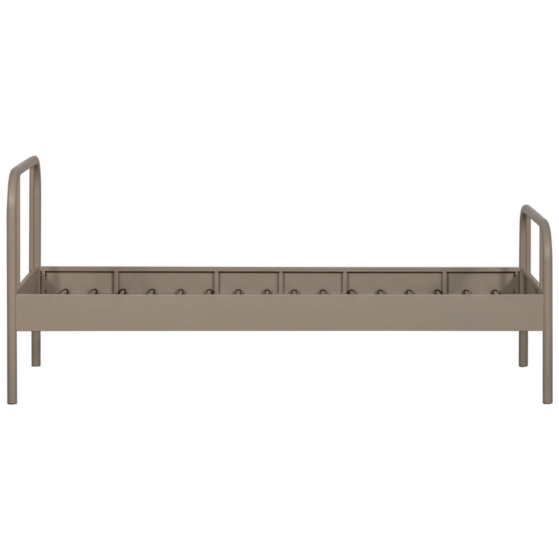 Mata 1-persoons bed metaal zand 90x200 cm