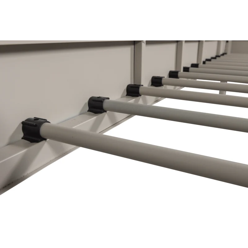Mata 1-persoons bed metaal zand 90x200 cm