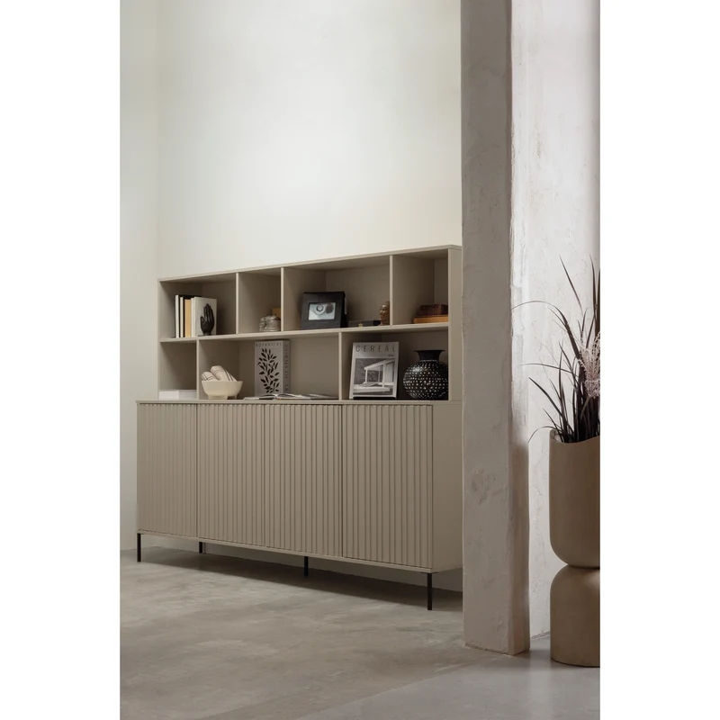 New Gravure dressoir 200 cm grenen dust