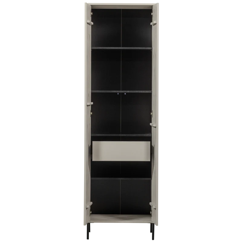 New Gravure hoge kast met lade grenen dust