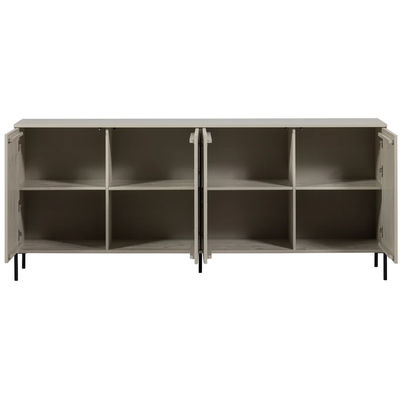 New Gravure dressoir 200 cm grenen dust