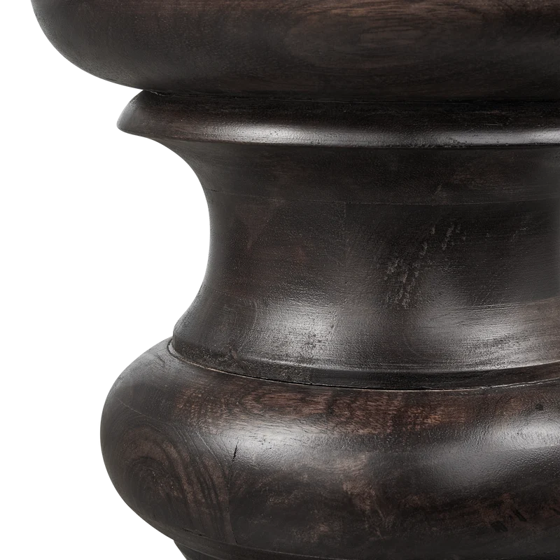 Jonah bijzettafel hout donkerbruin 42xø30 cm