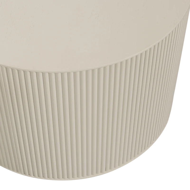 Sanne bijzettafel rond antiek beige