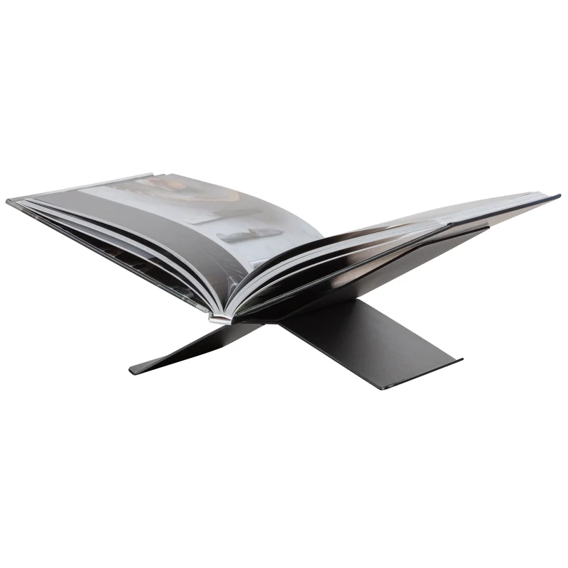 Brook boekenstandaard liggend metaal zwart