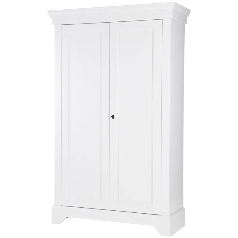 Isabel brocante kast grenen wit
