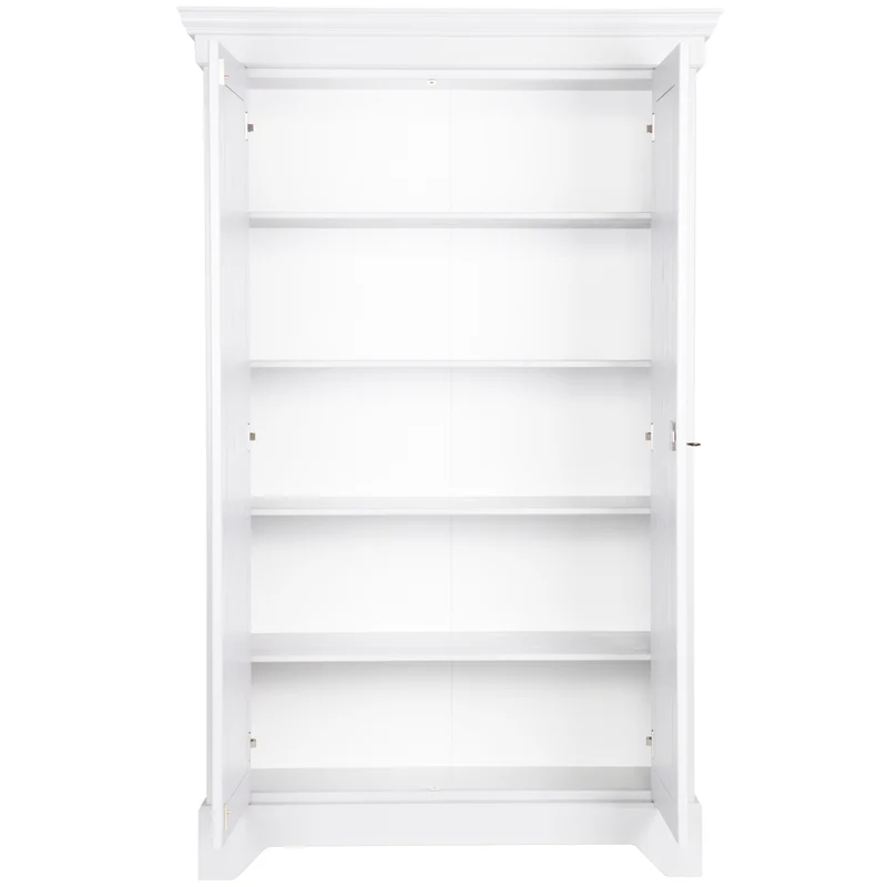 Isabel brocante kast grenen wit