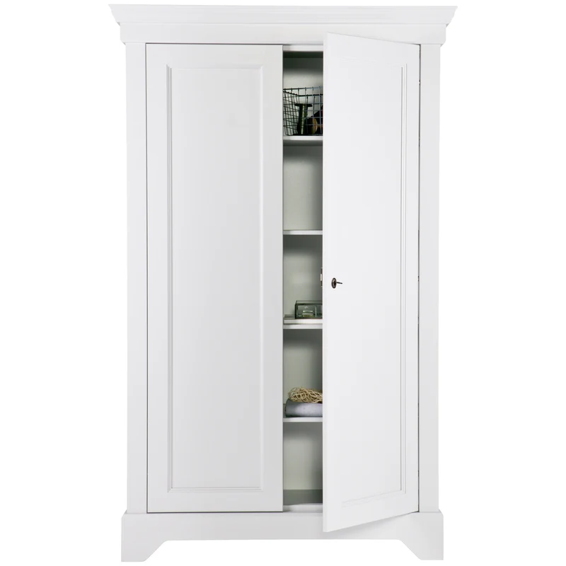 Isabel brocante kast grenen wit