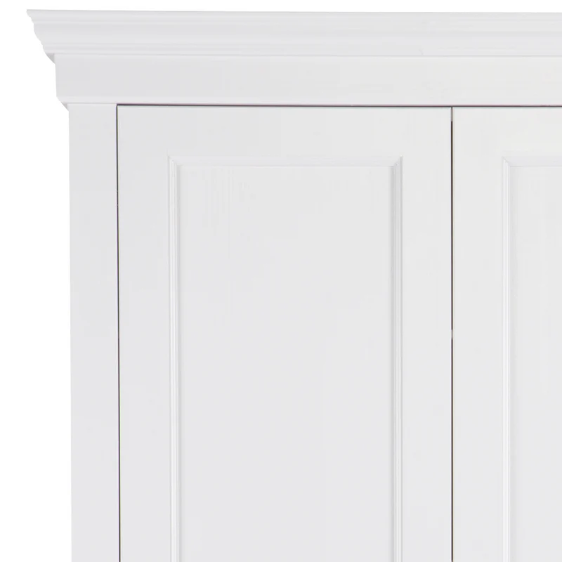 Isabel brocante kast grenen wit