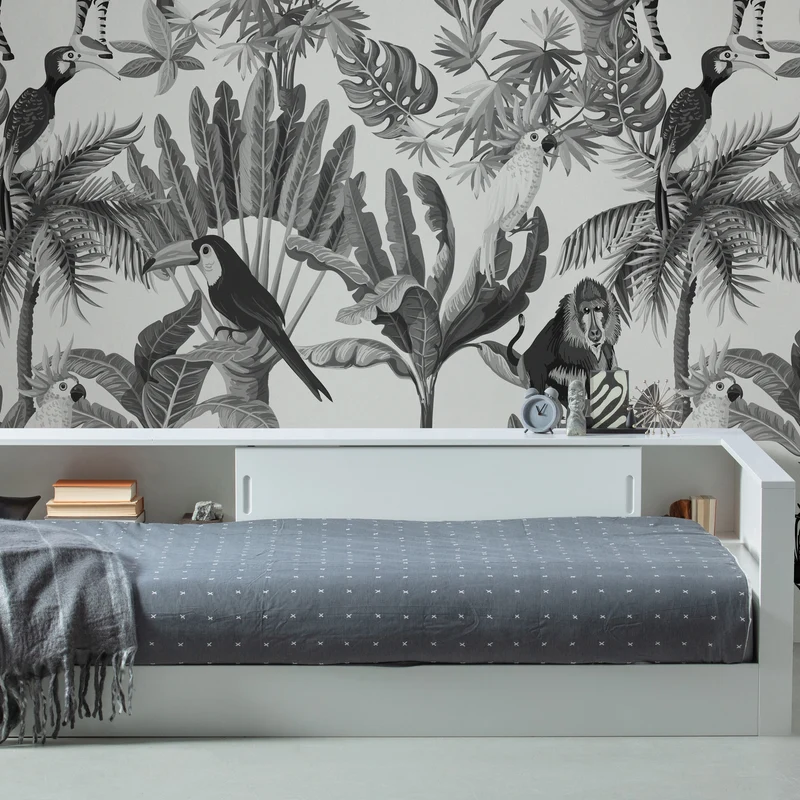 Connect hoekbed grenen wit