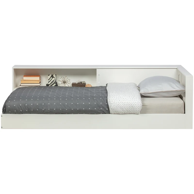 Connect hoekbed grenen wit