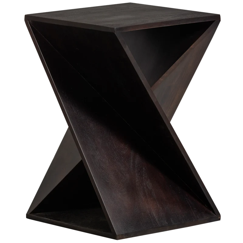Ikem bijzettafel acacia donkerbruin