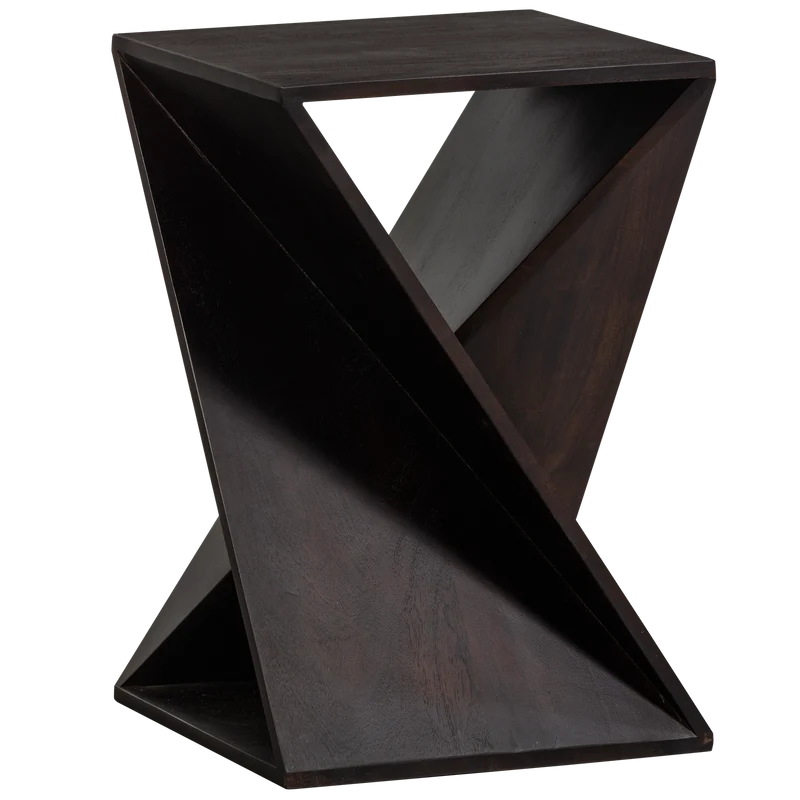 Ikem bijzettafel acacia donkerbruin