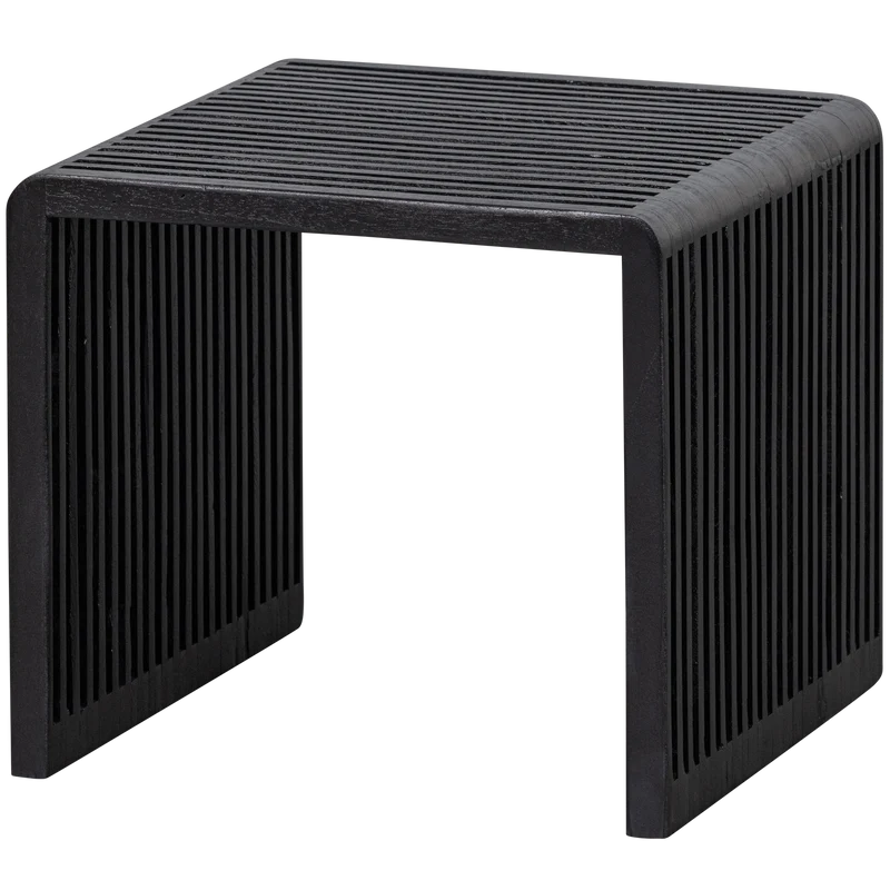 Set v 2 - Willa bijzettafels recycled teak zwart
